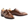 TLB Brogued Double Monk Vegano Brown med broguede kanter