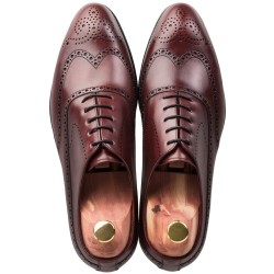 TLB Faux Wingtip Vegano Burgundy