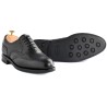 Yanko Full Brogue aus schwarzem Narbenleder