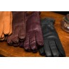 Hestra handmade dress glove cashmere lined peccary mid brown