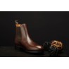 Skolyx dark brown cap toe oxford