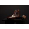 Skolyx dark brown cap toe oxford