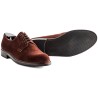 Skolyx plain toe derby in brown suede