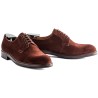 Skolyx plain toe derby in brown suede