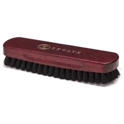 Shoe brush with boar bristles