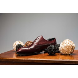 TLB Faux Wingtip Vegano Burgundy