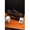 TLB Balmoral oxford in dark brown suede