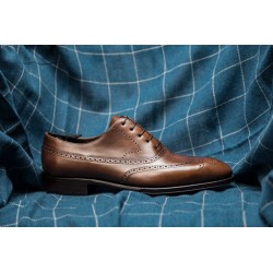 TLB Faux Wingtip Old England Brown