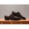 TLB Artista Brogued Oxford Brown Suede