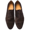 TLB Artista Brogued Oxford Brown Suede