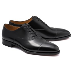 TLB Artista Black Plain Cap Toe Oxford