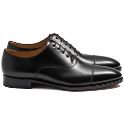 TLB Artista Black Plain Cap Toe Oxford i svart