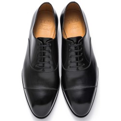 TLB Artista Black Plain Cap Toe Oxford