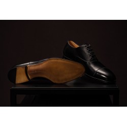 TLB Artista Black Plain Cap Toe Oxford