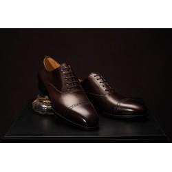 TLB Artista Brogued Cap Oxford Vegano Dark Brown