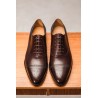 TLB Artista Balmoral Semi Brogue Vegano Dark Brown