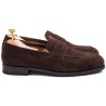 Skolyx Penny Loafer Dark Brown Suede