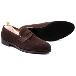 Skolyx Penny Loafer Dark Brown Suede