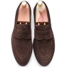 Skolyx Penny Loafer Dark Brown Suede