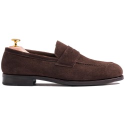 Skolyx Penny Loafer Dark Brown Suede