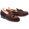 Skolyx Tassel Loafer Dark Brown Suede