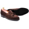 Skolyx Tassel Loafer Dark Brown Suede