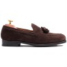 Skolyx Tassel Loafer Dark Brown Suede