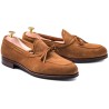 Skolyx String Loafer i lysebrunt semsket skinn