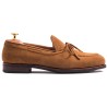 Skolyx String Loafer i lysebrunt semsket skinn