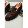 Skolyx Tassel Loafer Dark Brown Suede