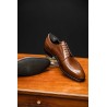 TLB Reverse stitch toe derby Vegano brown