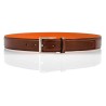 Belt in dark brown leather