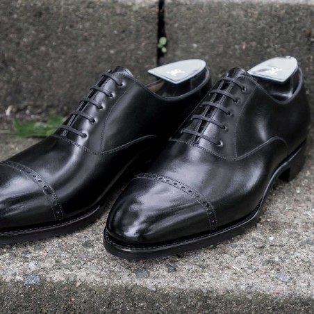 TLB Artista Brogued Cap Oxford Black GMTO