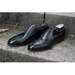 TLB Artista Brogued Cap Oxford Black GMTO