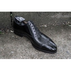 TLB Artista Brogued Cap Oxford Black GMTO