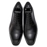 TLB Artista Black Punched Cap Toe Balmoral med stansede tupper