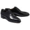 TLB Artista Black Punched Cap Toe Balmoral med stansede tupper