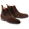 Skolyx chelsea dark brown suede