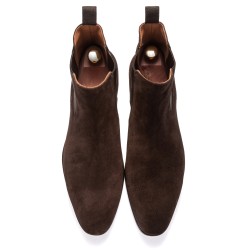 Skolyx chelsea dark brown suede