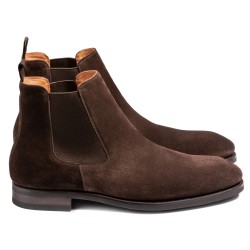 Skolyx chelsea dark brown suede