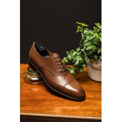 Skolyx dark brown cap toe oxford