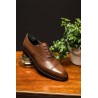 Skolyx dark brown cap toe oxford