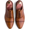 Skolyx dark brown cap toe oxford