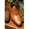 Skolyx dark brown cap toe oxford