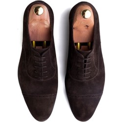 Skolyx dark brown cap toe oxford