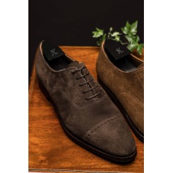 Skolyx dark brown cap toe oxford