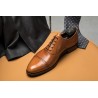 Skolyx dark brown cap toe oxford