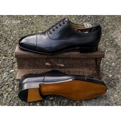 TLB Artista Black Plain Cap Toe Oxford