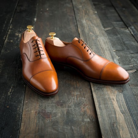 Cap toe oxford ljusbrun