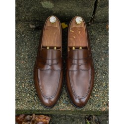 Skolyx Dark Brown Penny Loafer